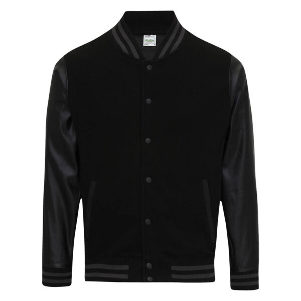 Men's 80/20 Heavyweight Urban Letterman Jacket with Leather Sleeves Thumbnail