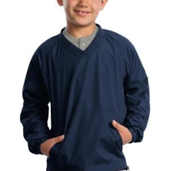 Youth V Neck Raglan Wind Shirt Thumbnail